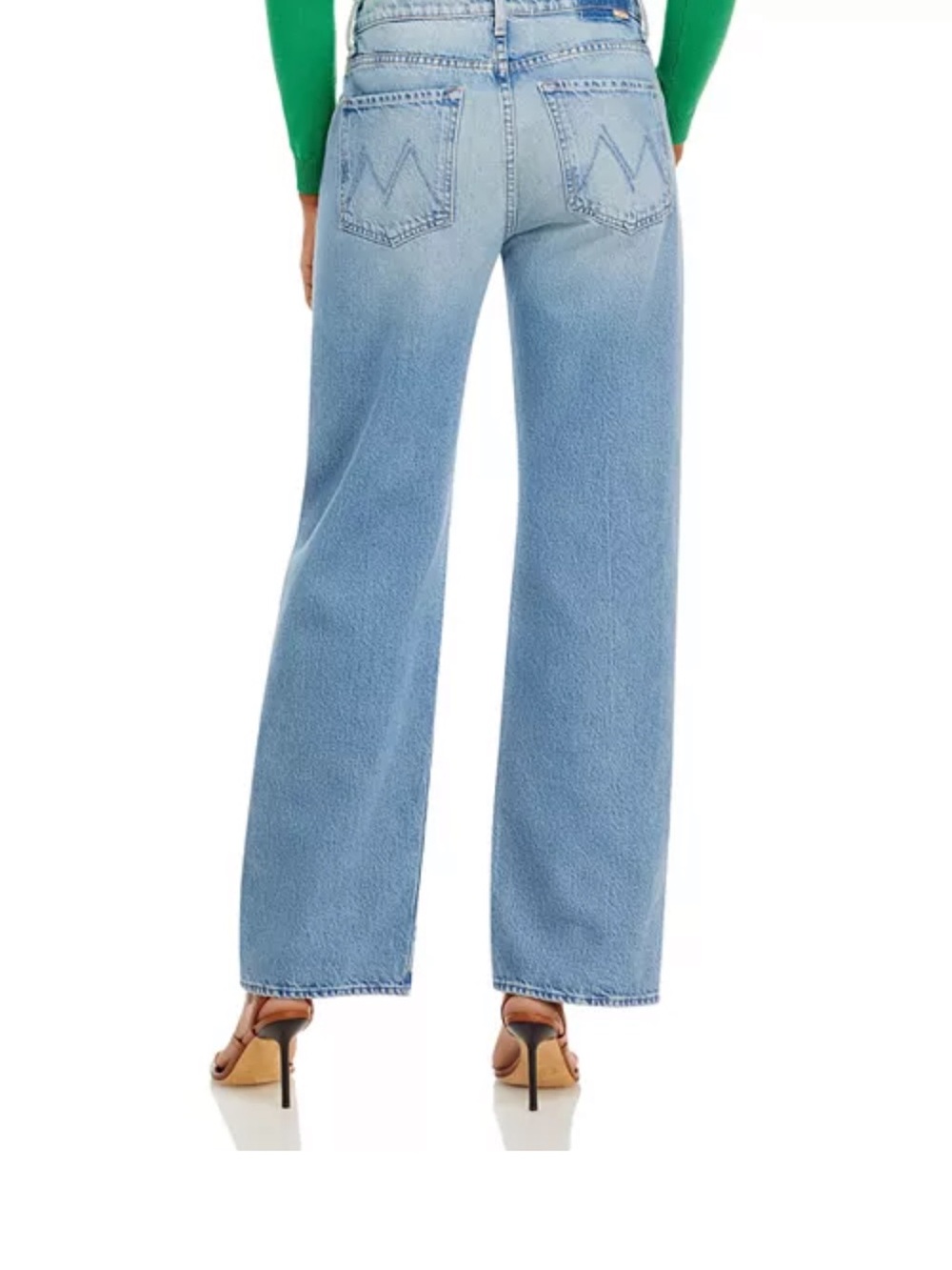 Mother Jeans Light Blue Women's Wide Leg Jeans - Picture 2 of 7